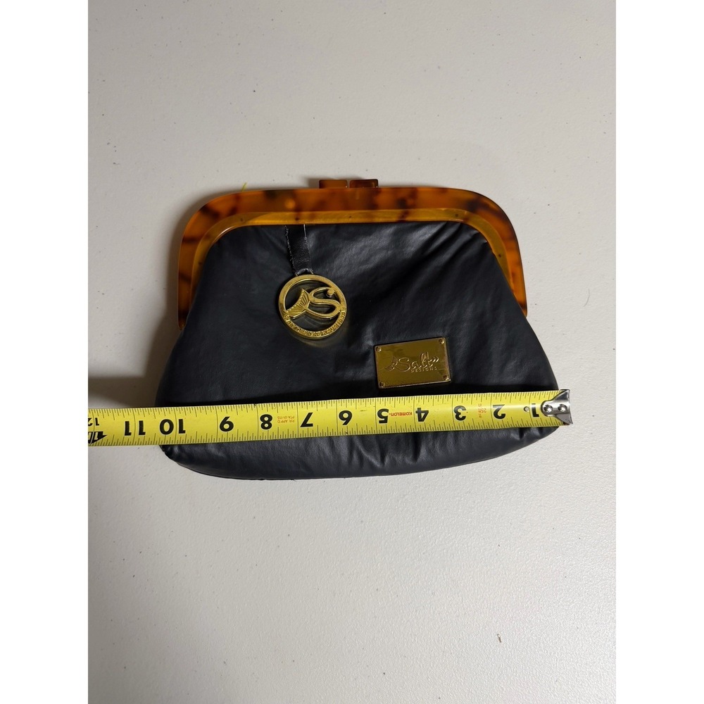Salt Designs Kauai Hawaiian Faux Leather Resin Tortoise Clutch Purse Resort - Picture 8 of 9